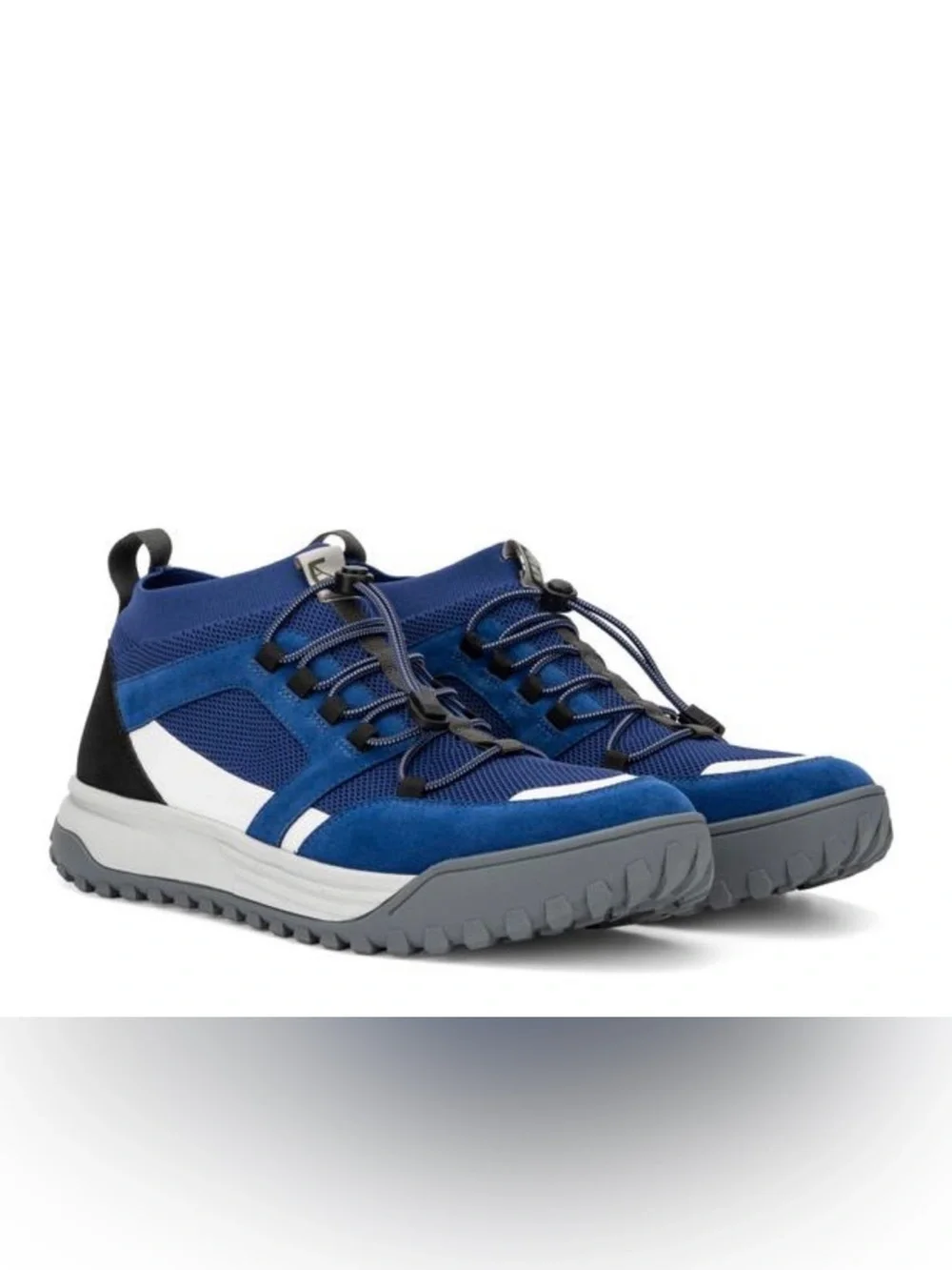 Hybrid Green Label Men's Blue Mesh & Suede Trail Sneaker Size 9